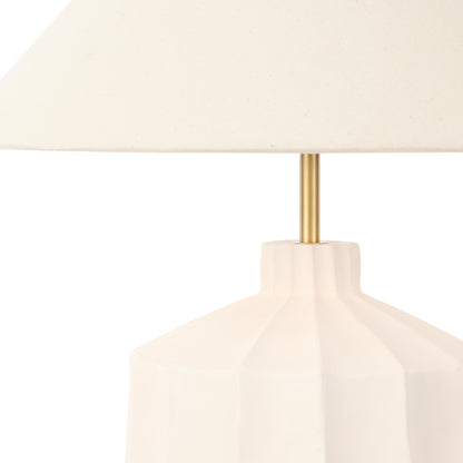 Amalfi Lutton Table Lamp Taupe &amp; Natural