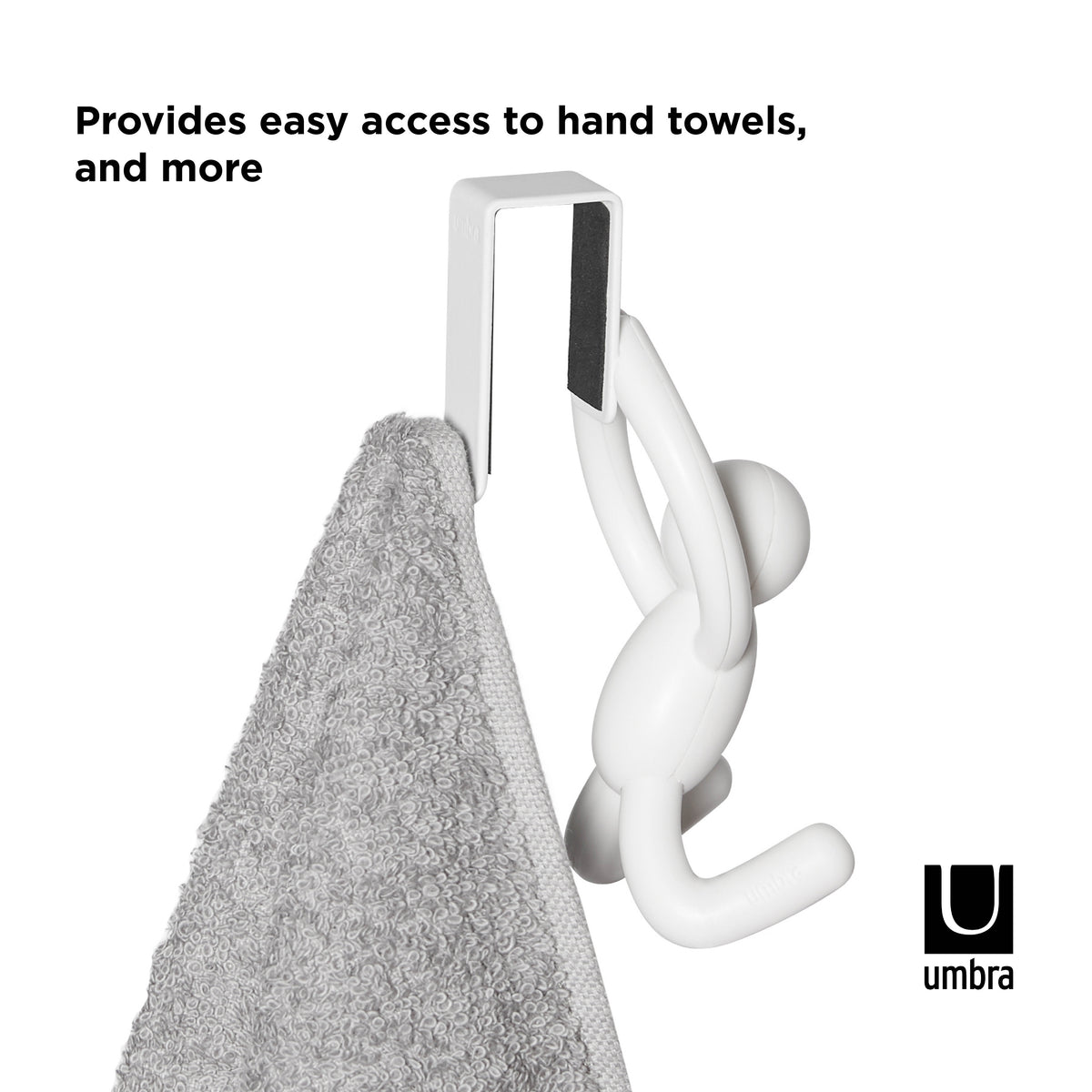 Umbra Buddy Over The Door Cabinet Hook 2pcs Set White