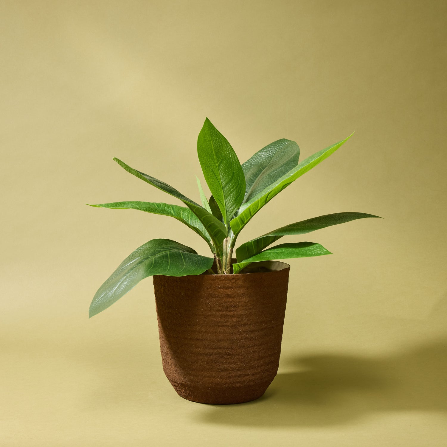 faux pot plant Artificial Lush Leaf Plant - Garden Pot | 45cm