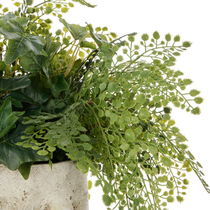 Faux Maiden Ivy - Edith Vase  | Green -  30cm