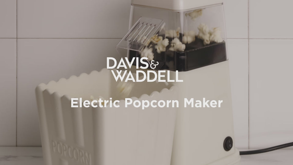 Davis &amp; Waddell Electric Popcorn Maker Cream