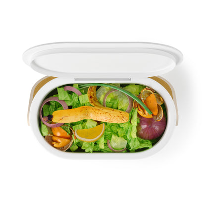 Umbra Bellwood Compost Bin White &amp; Natural