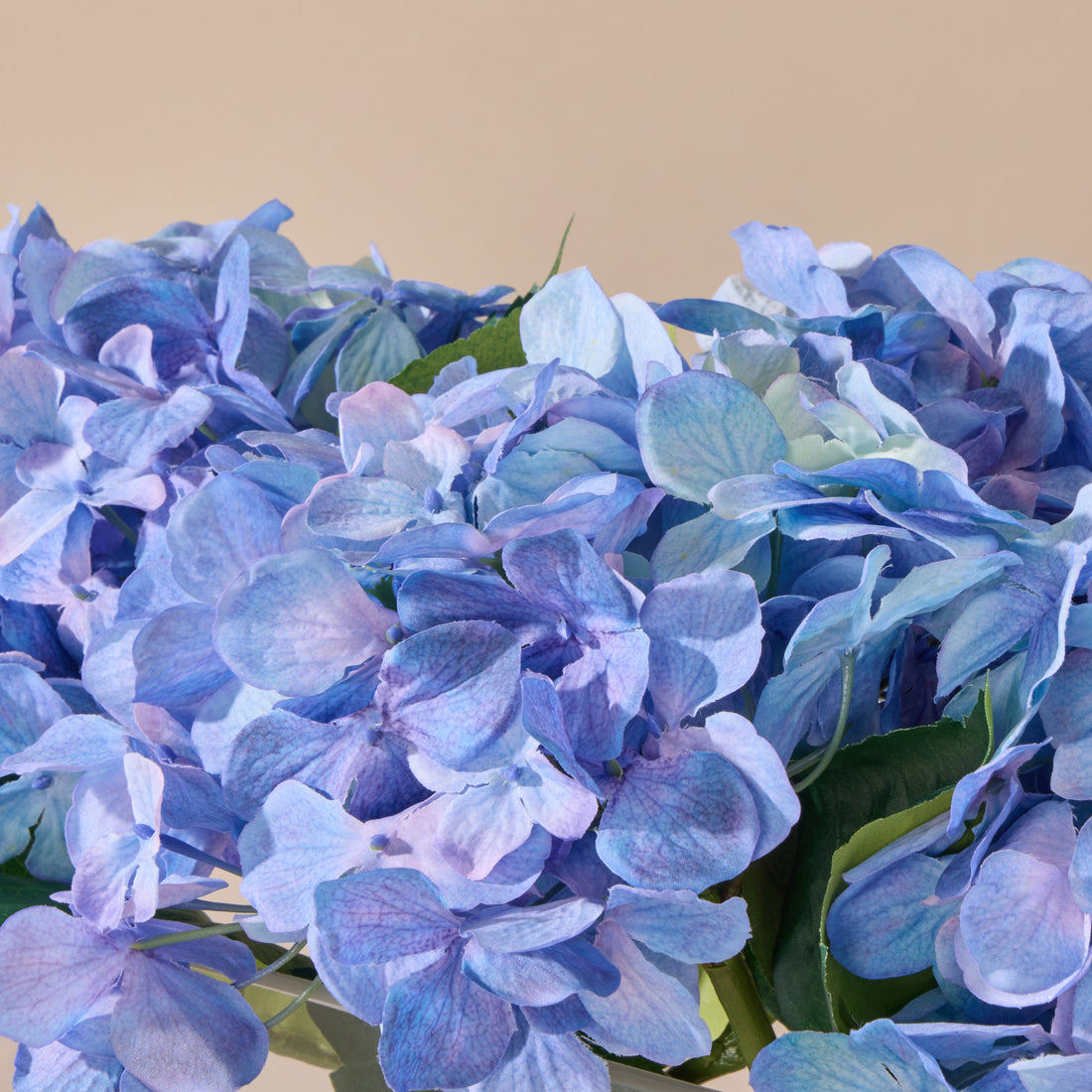 Faux Hydrangea - Esme Trough Vase | Blue - 25cm