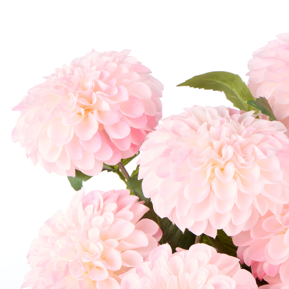 Faux Chrysanthemum Arrangement - Gianna Pot | Light Pink - 37cm