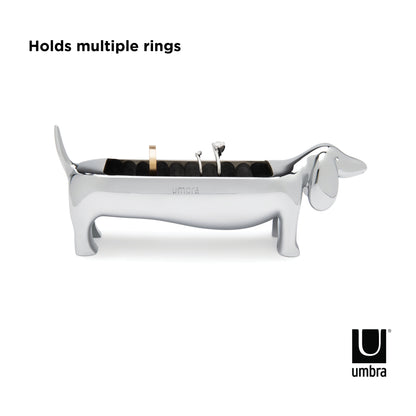 Umbra Dachsie Ring Holder Chrome