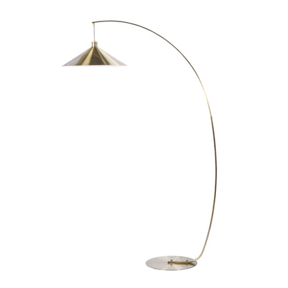 Amalfi Zavi Floor Lamp Antique Brass