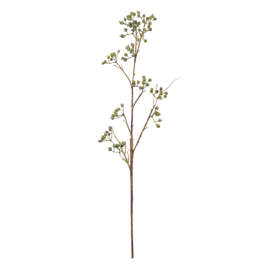 Faux Green Berries Spray | Green - 64cm