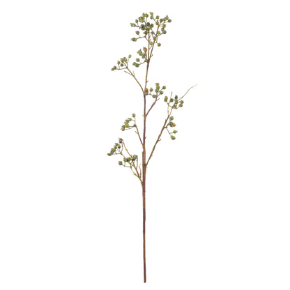 Faux Green Berries Spray | Green - 64cm