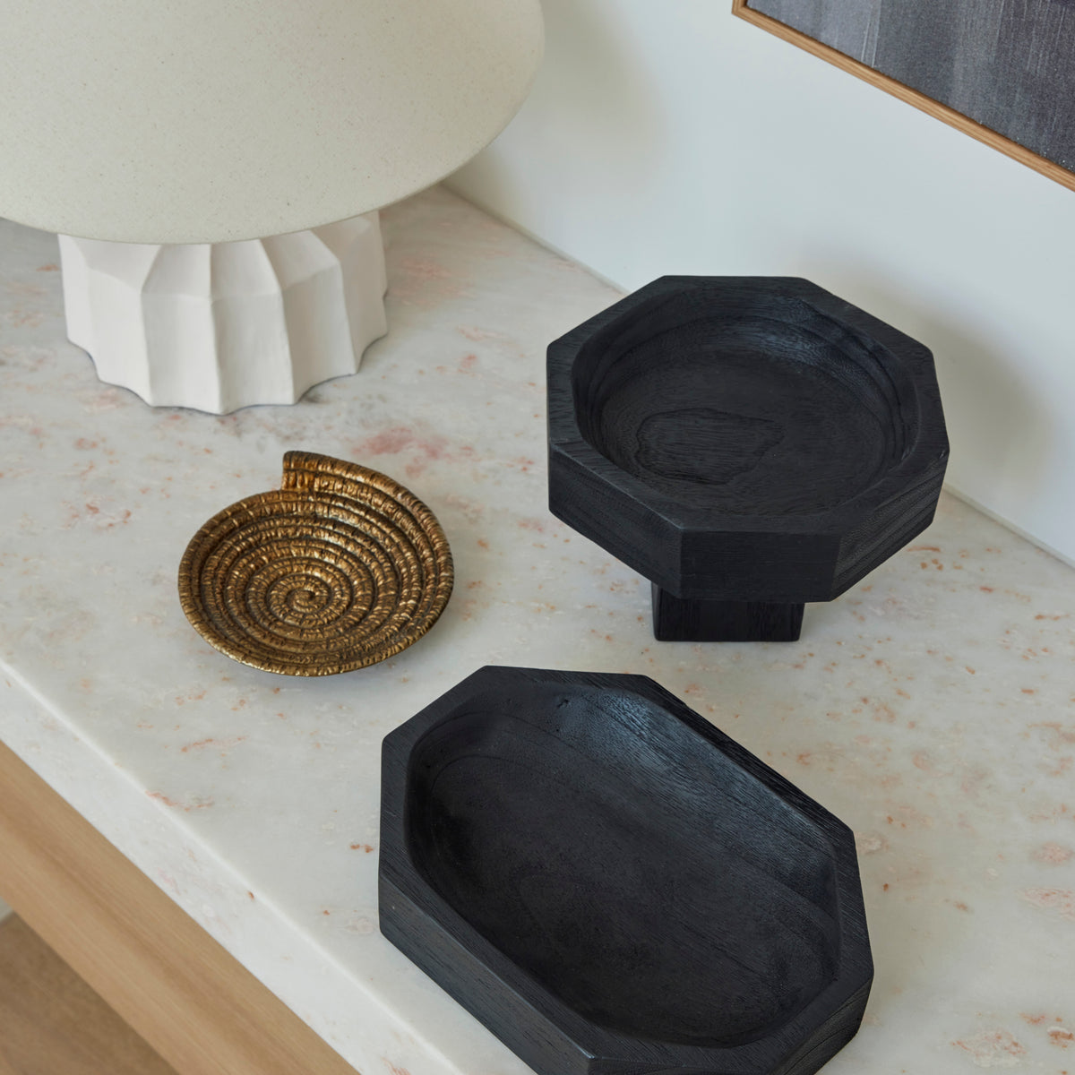 Amalfi Torcer Coil Dish Brass