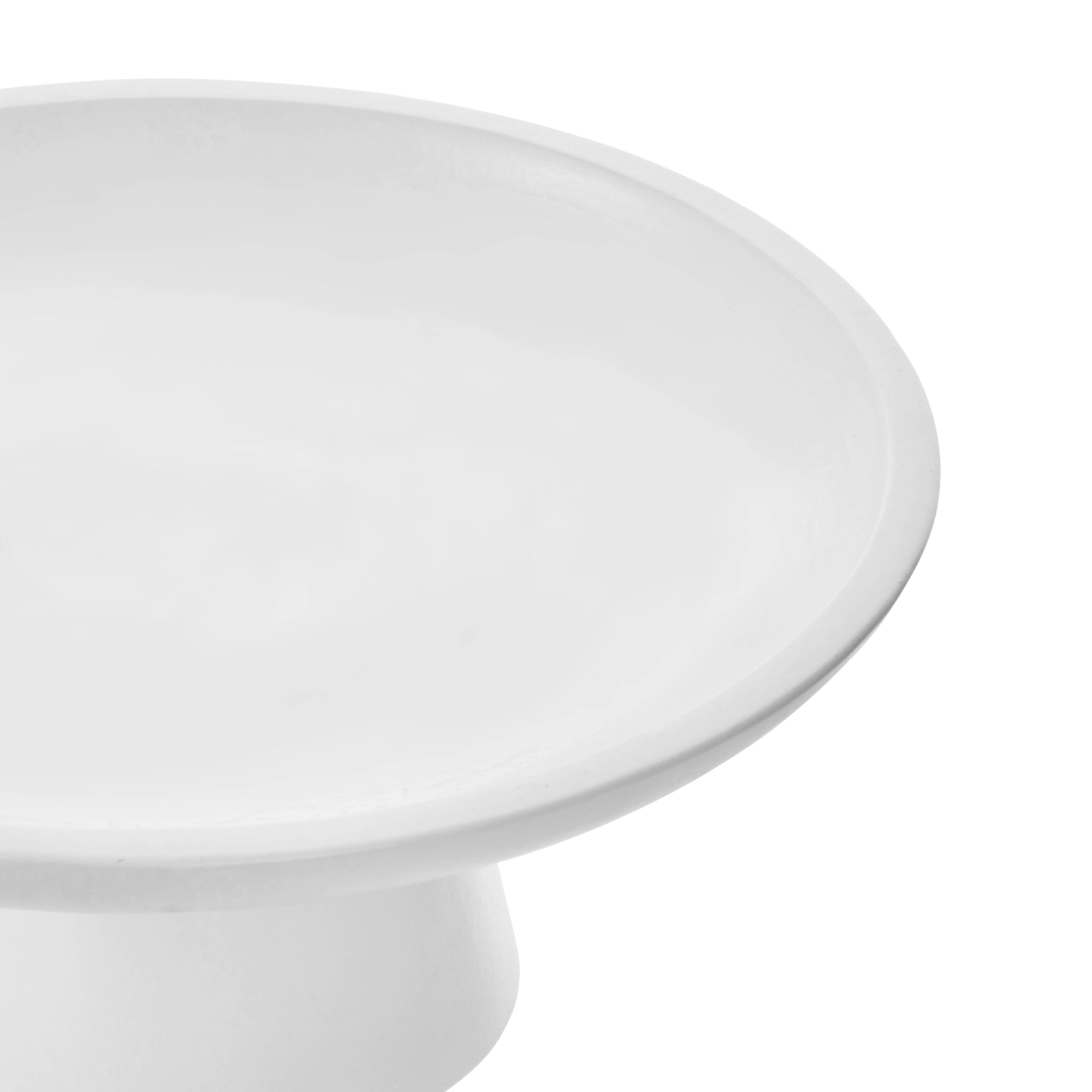 Arden Footed Bowl | White -  15cm