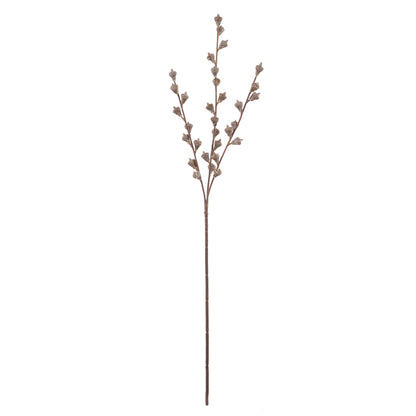 Faux Gumnut Spray | Brown - 62cm