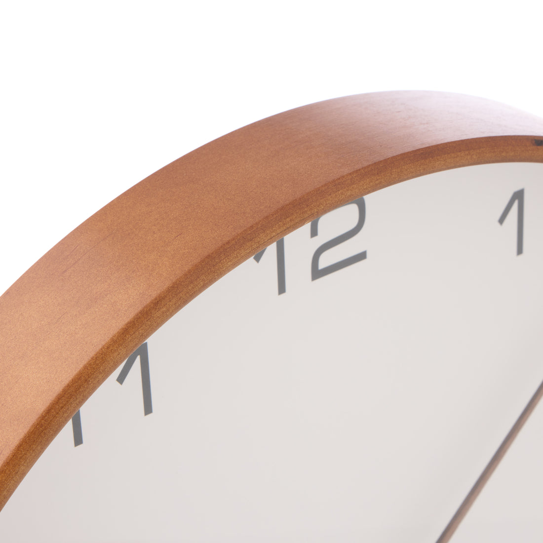Karlsson Acento Wall Clock White &amp; Walnut