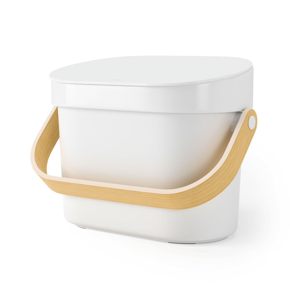 Umbra Bellwood Compost Bin White &amp; Natural