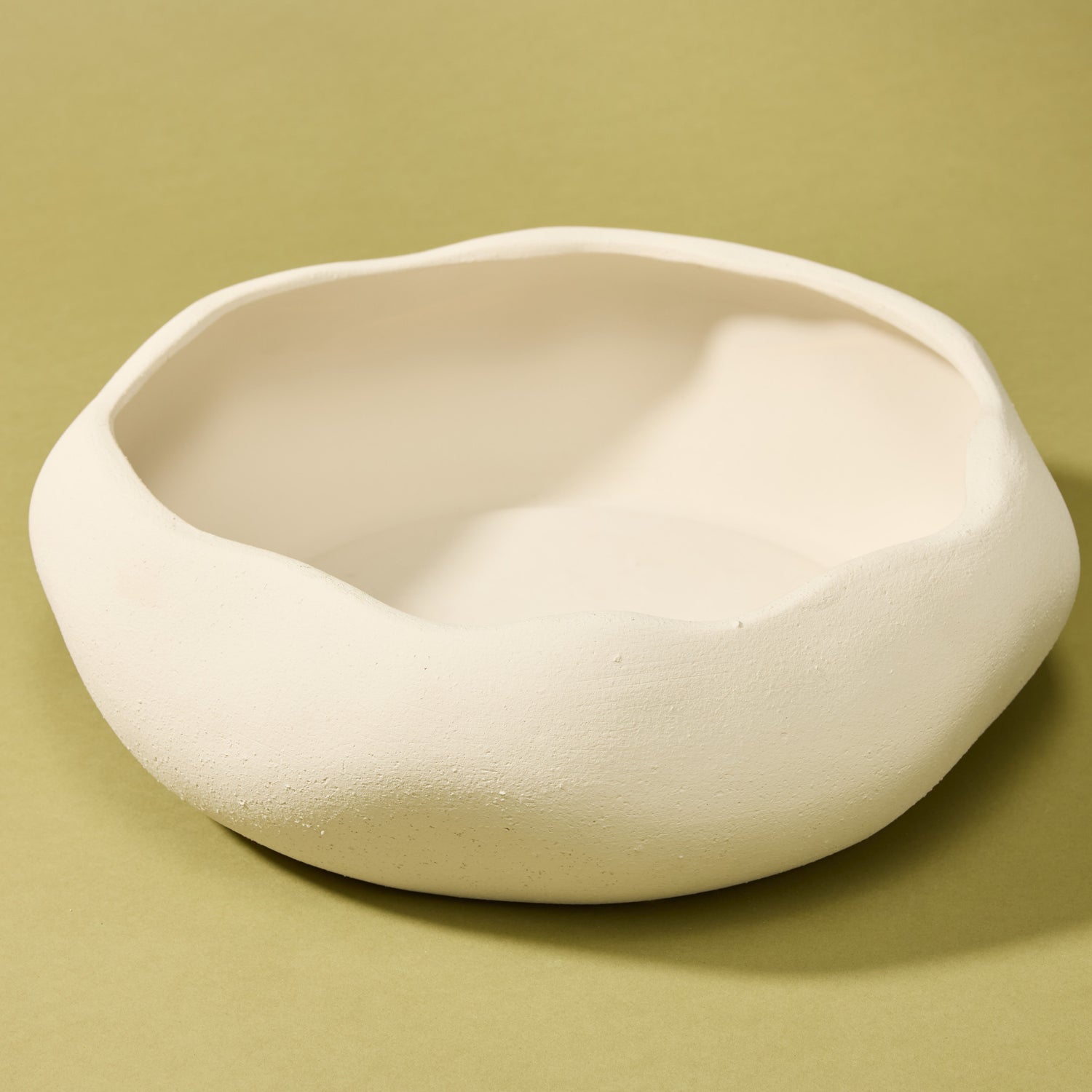 Lyon Organic Bowl Planter | Cream - 30cm