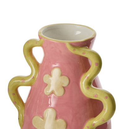 Emporium Naja Vase Collection Pink &amp; Green