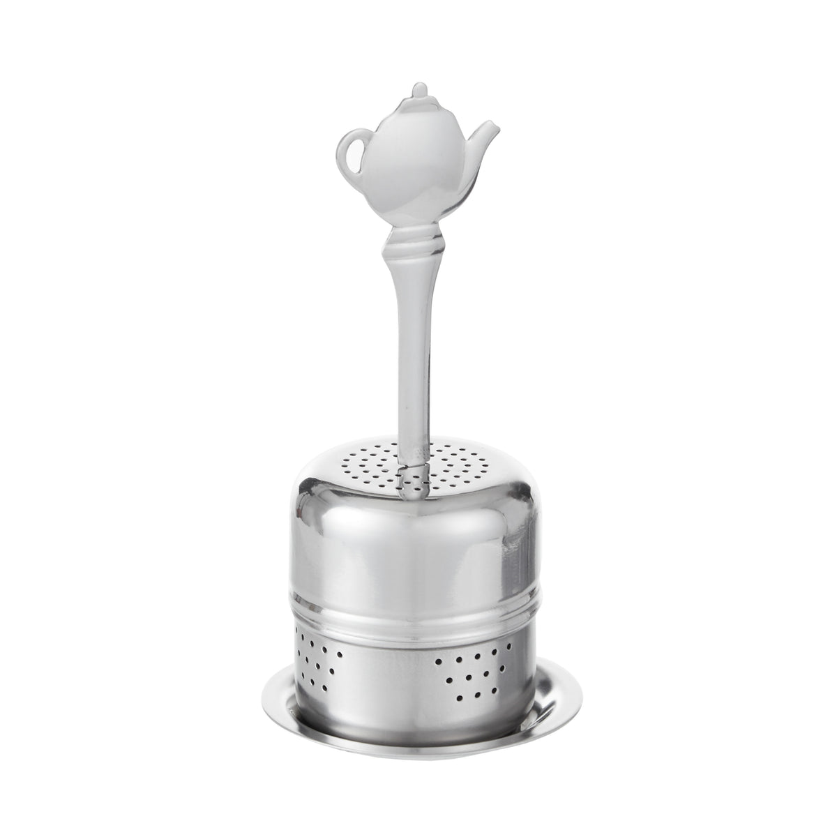 Leaf &amp; Bean Tea Pot Stick Infuser Silver