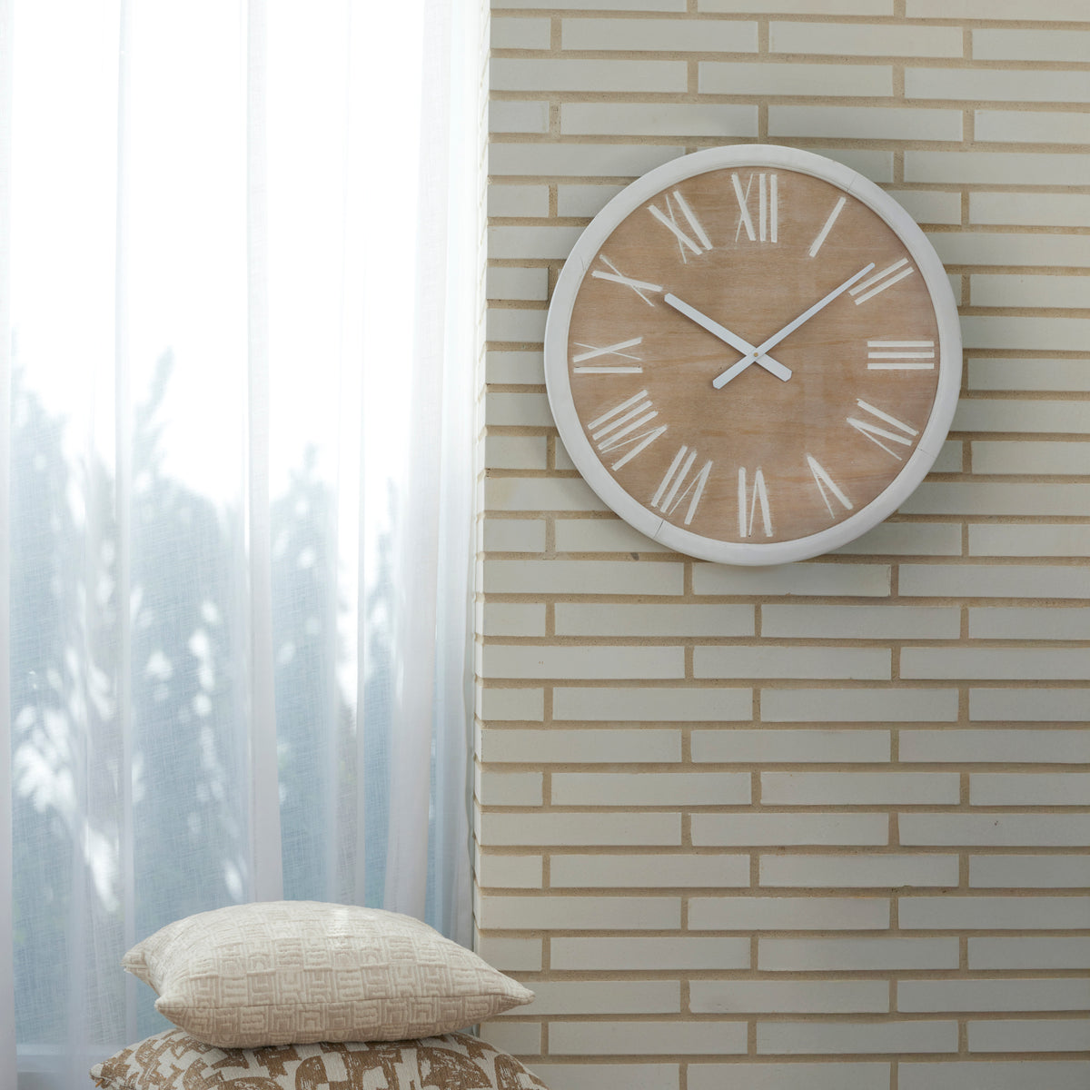 Amalfi Devereaux Wall Clock 60cm White