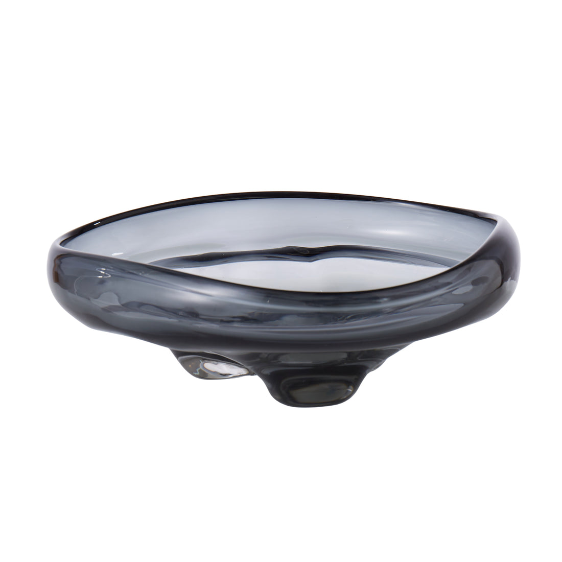 Grand Designs Organic Shape Shallow Bowl Smoke
