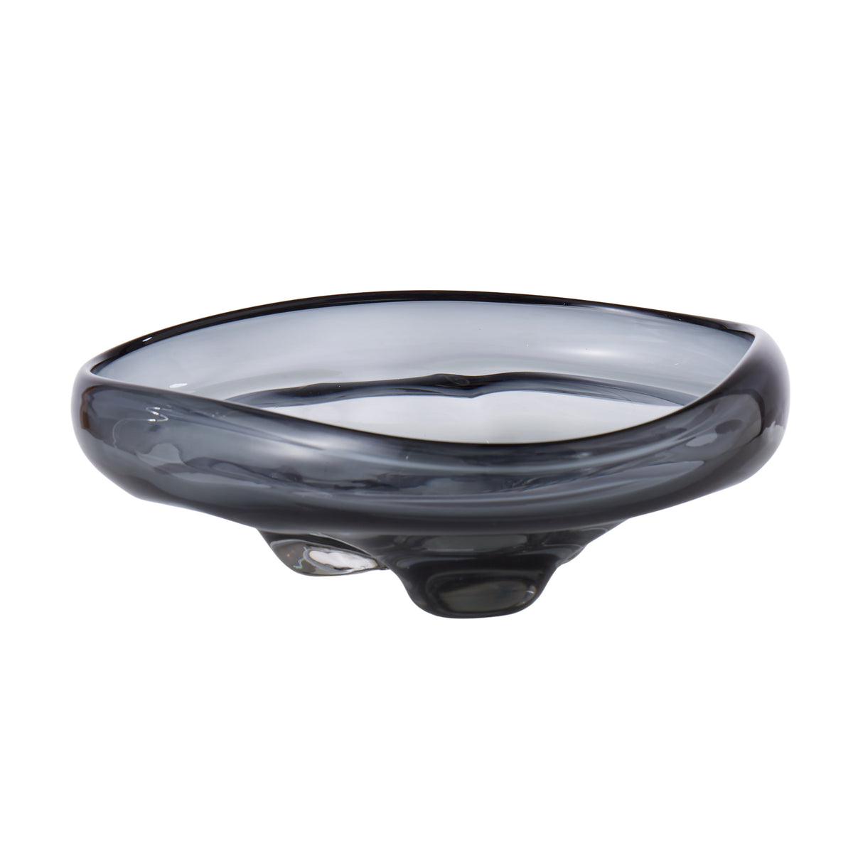 Grand Designs Organic Shape Shallow Bowl Smoke