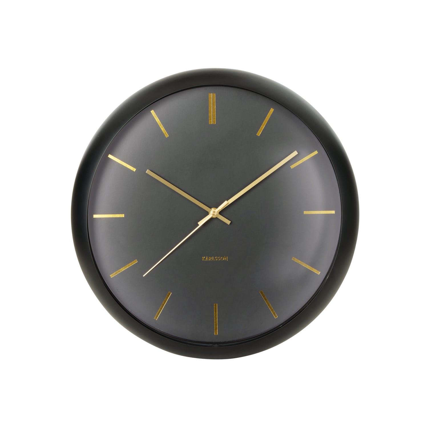 Karlsson Wall Clock Globe Black