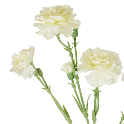 Faux Carnation Spray | Cream - 62cm