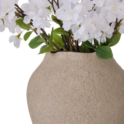 Faux Cherry Blossom - Elsie Vessel | White  -  75cm