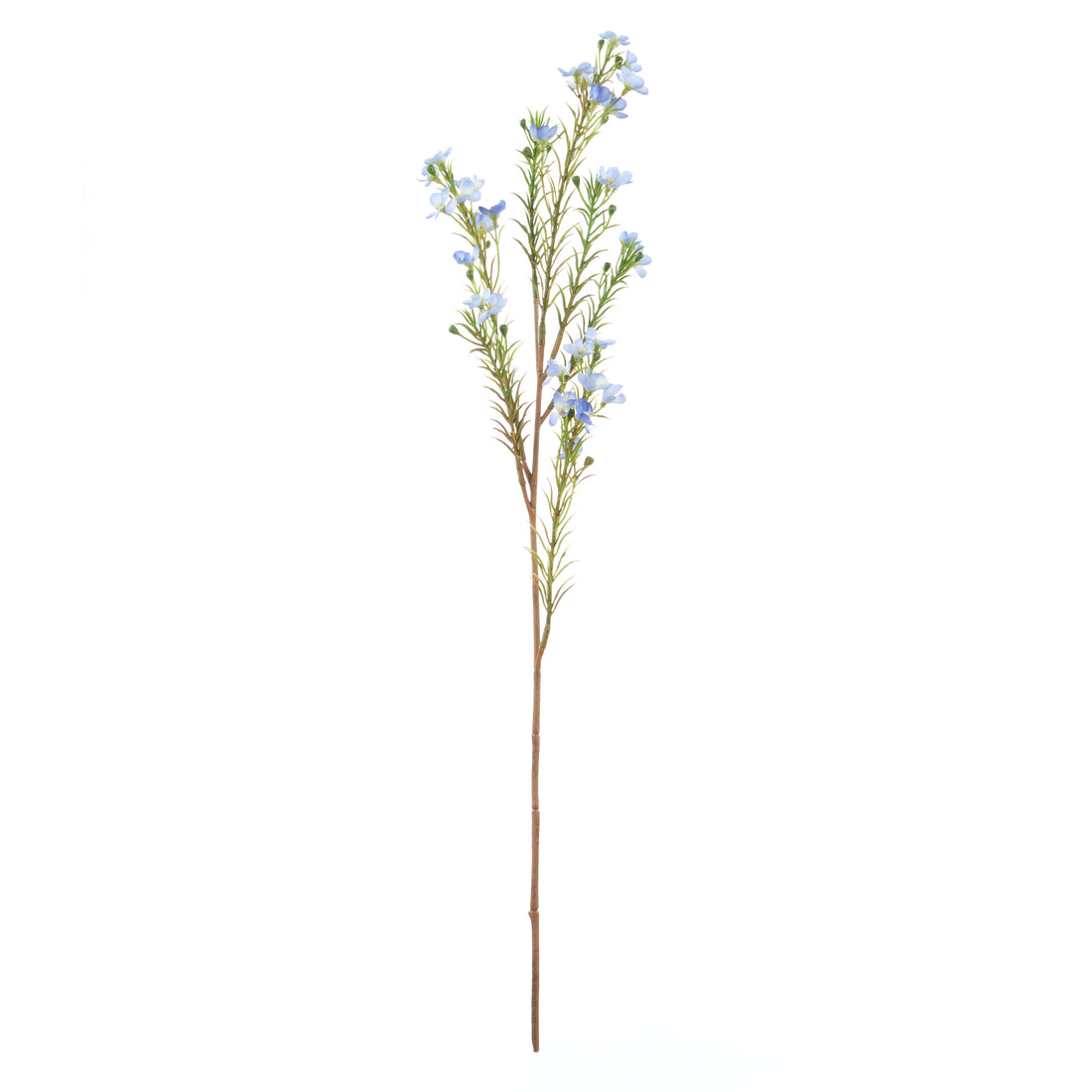Faux Wax Flower Spray | Blue - 65cm