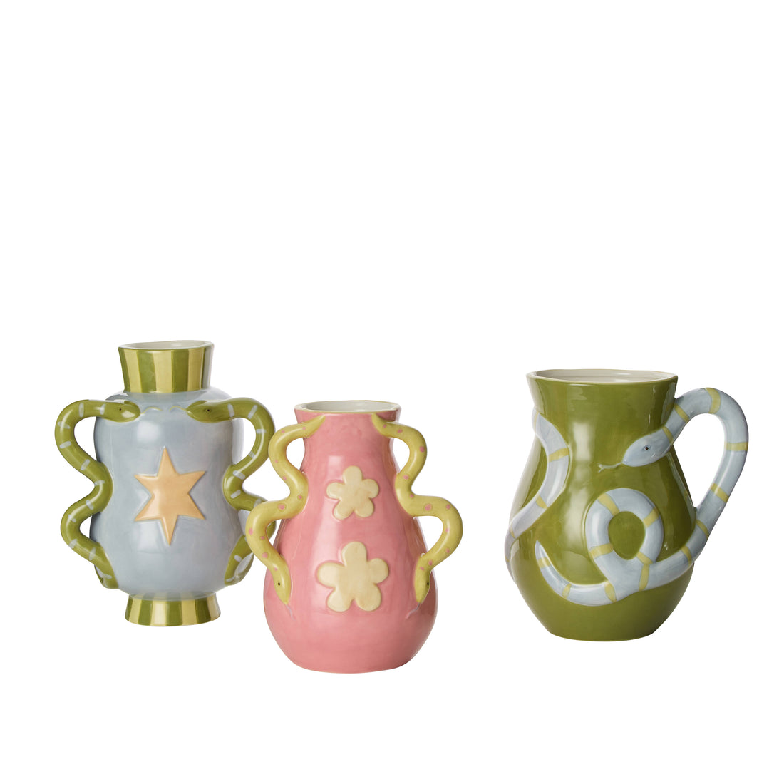 Emporium Naja Vase Collection Green &amp; Blue