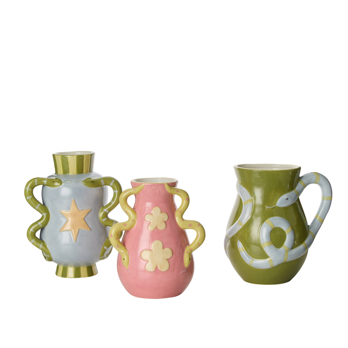 Emporium Naja Vase Collection Green &amp; Blue