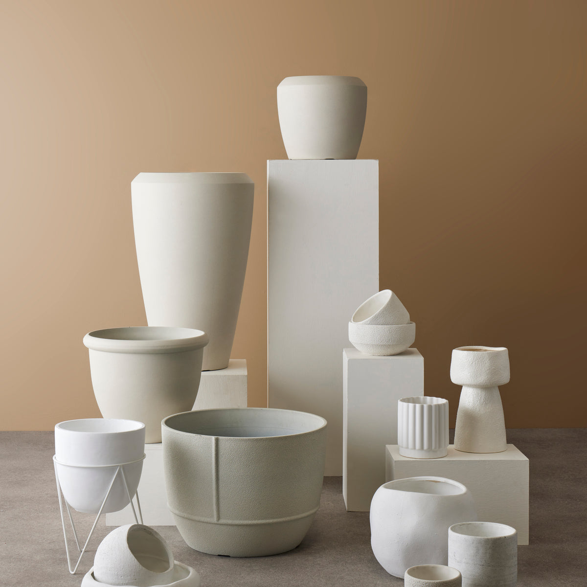 Rogue Delos Bowl Planter Medium White