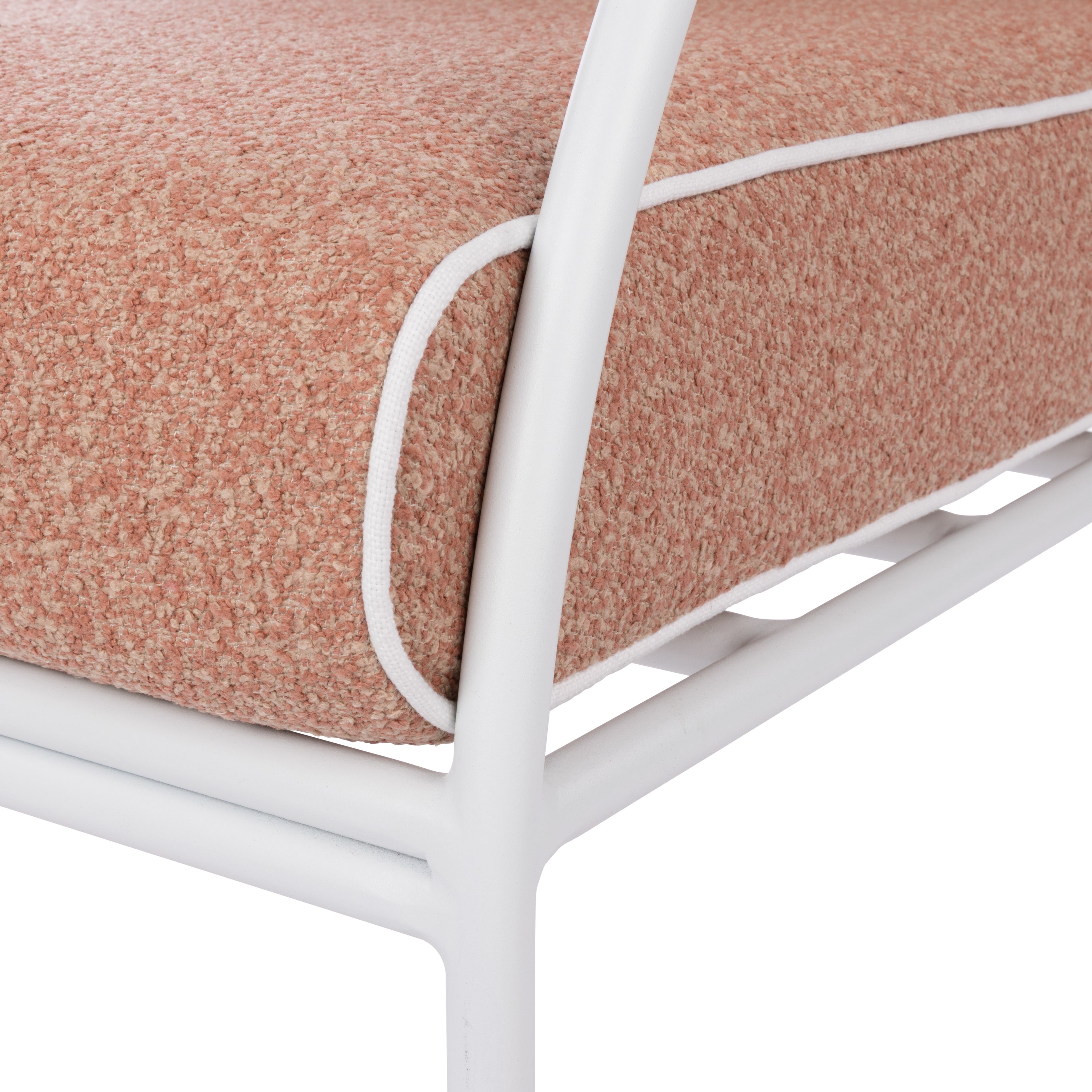 Amalfi Reeve Outdoor Arm Chair Pink &amp; White