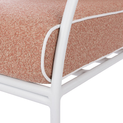 Amalfi Reeve Outdoor Arm Chair Pink &amp; White