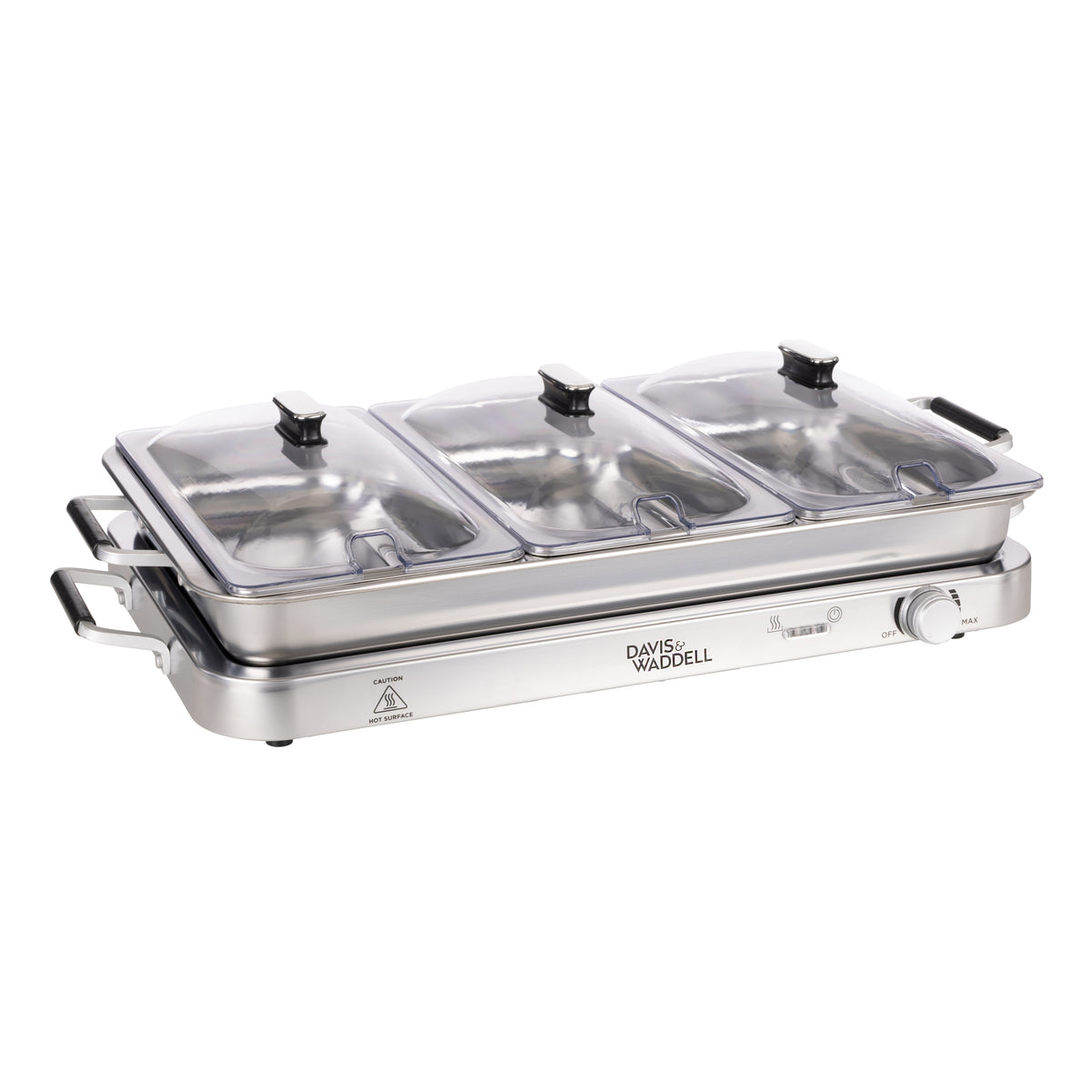 Davis &amp; Waddell 3 in 1 Bain Marie &amp; Warming Tray Stainless Steel