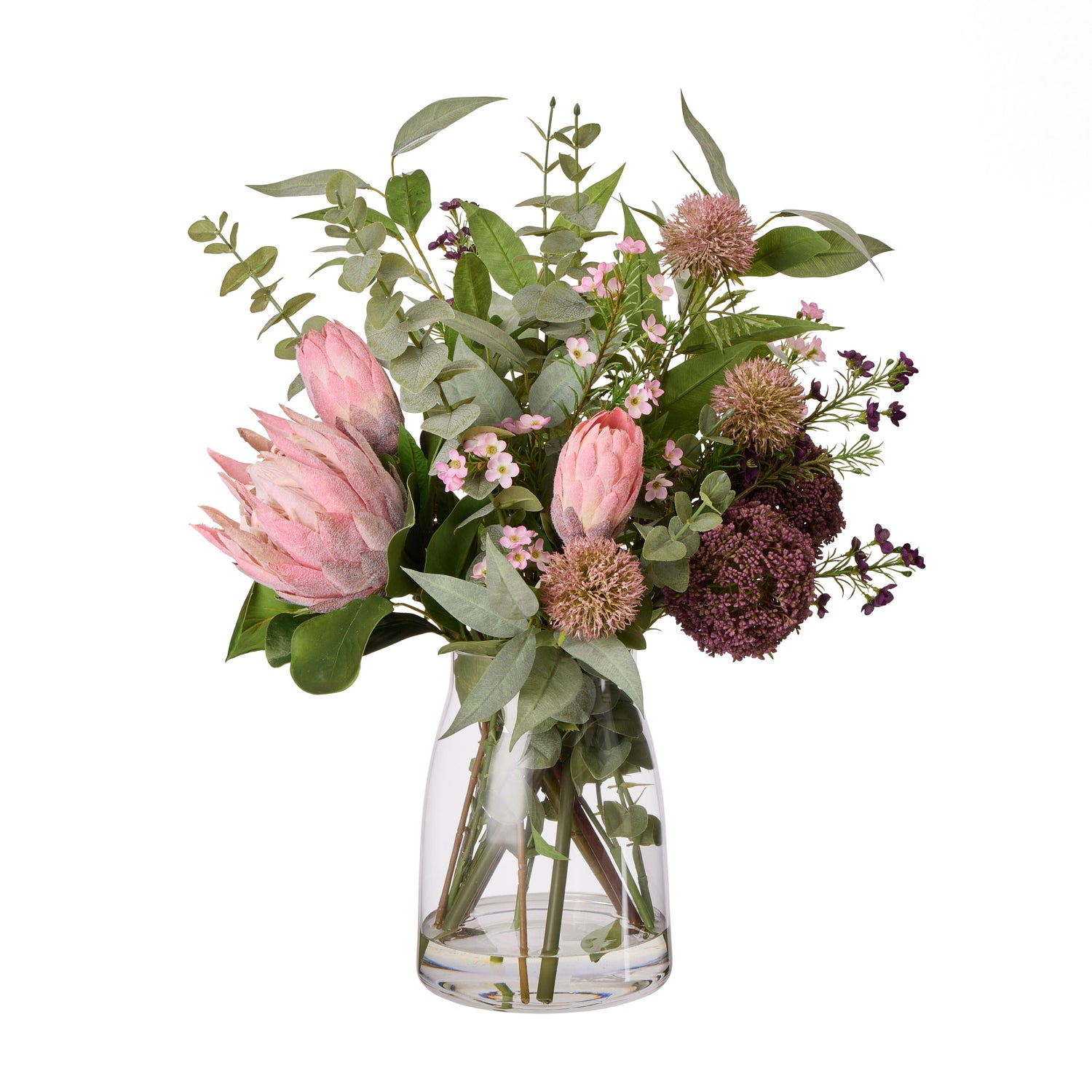 Faux Protea Allium Eucy Mix - Stella | Pink - 65cm