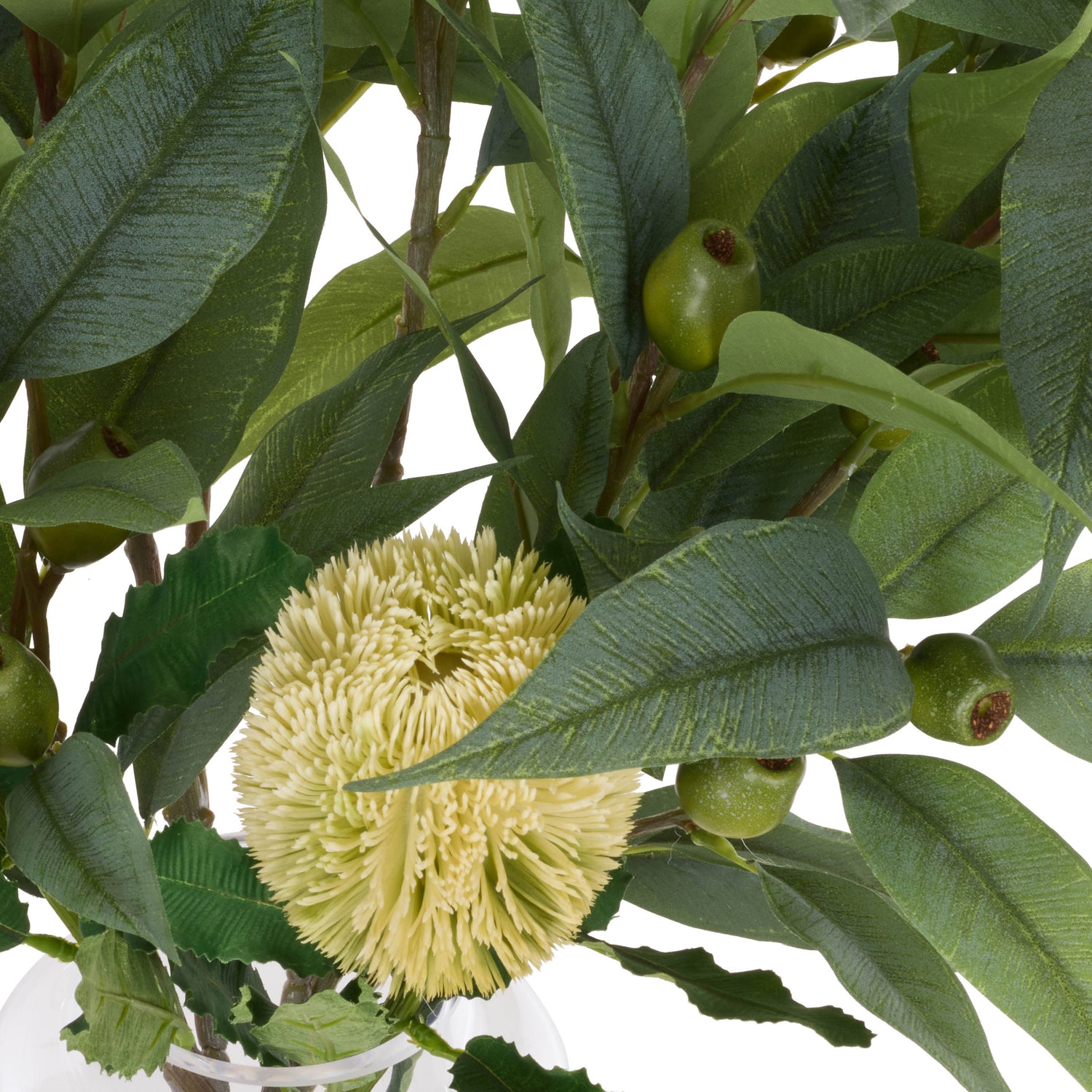 Faux Native Banksia Gum Nut Arrangement - Pauline Vase