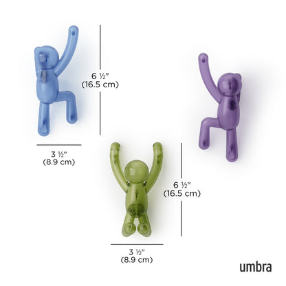 Umbra Buddy Pin-Point Hook 3 Assorted