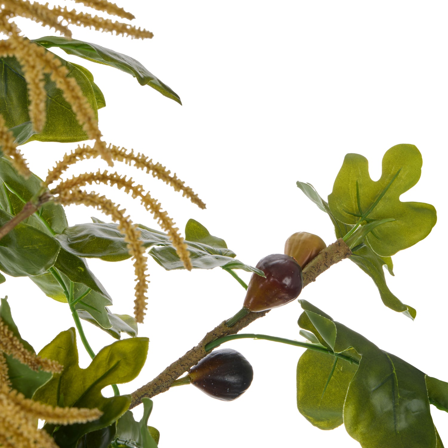 Faux Fig Catkin Mix - Rachel Vase | Green -  Brown