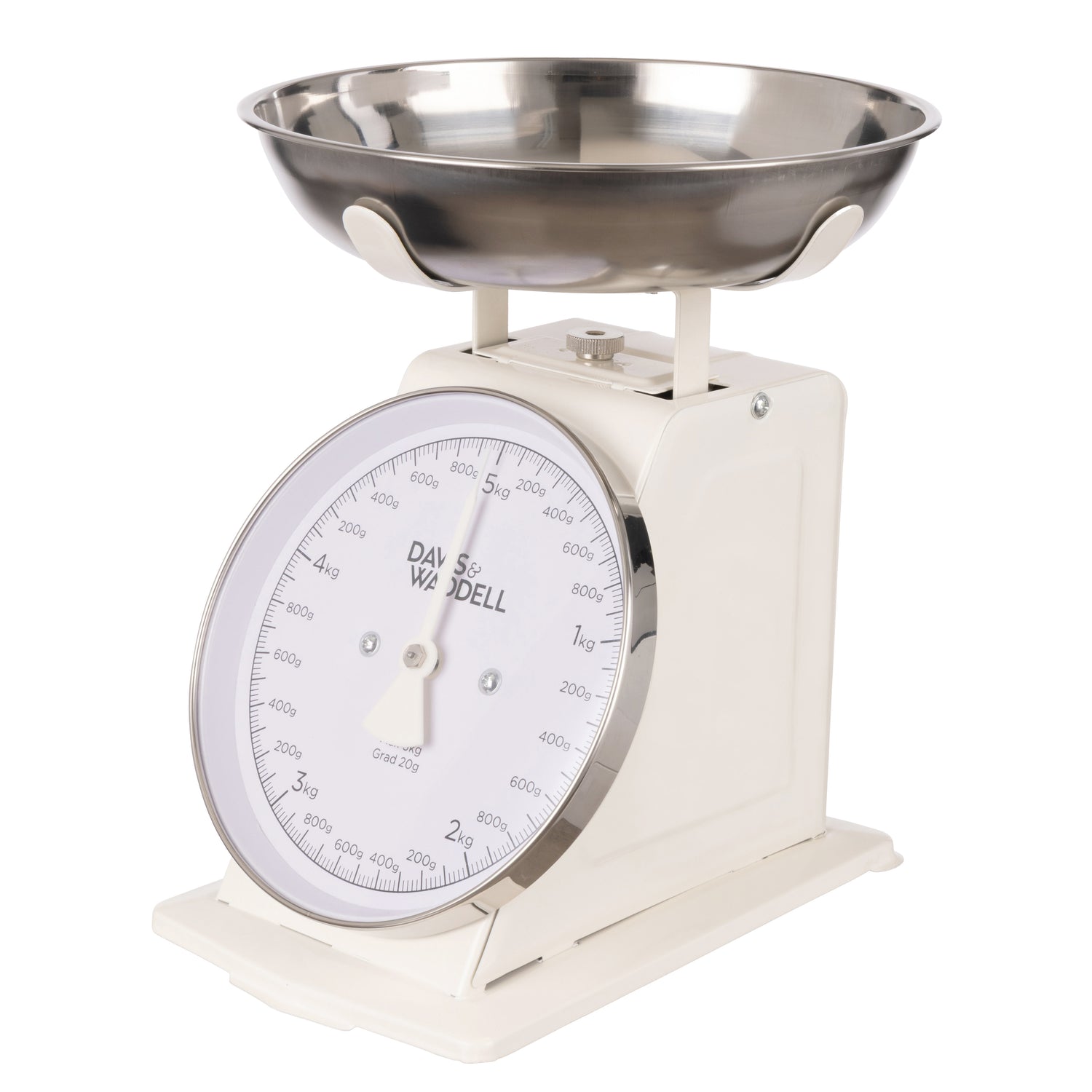 Davis &amp; Waddell Newbury Mechanical Timer and Scale 2pcs Set Cream