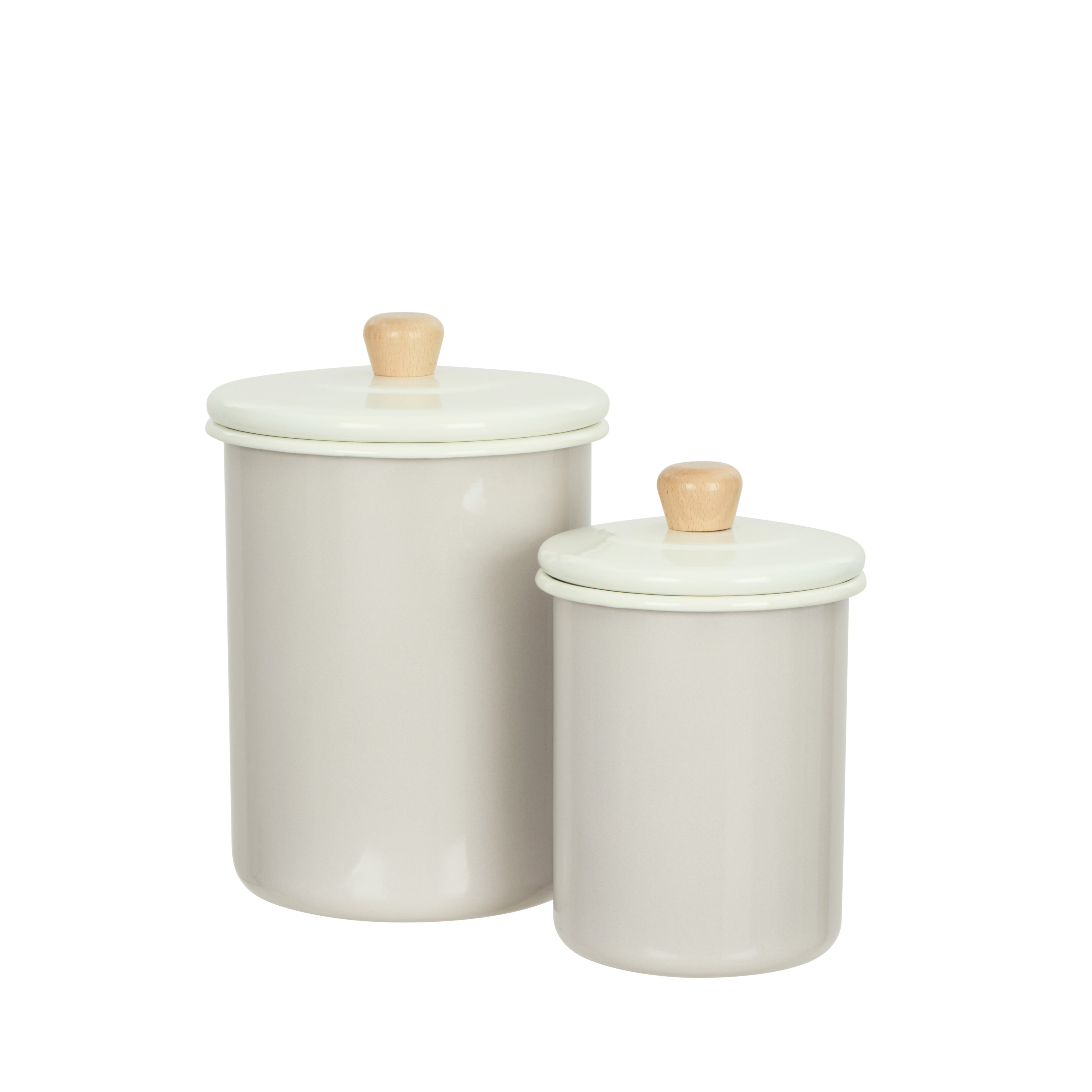 Davis &amp; Waddell Daylesford Enamel Canister 1.7L Cream