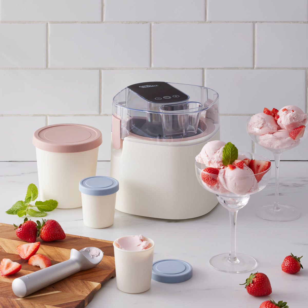 Davis &amp; Waddell 1.4L Digital Ice Cream Maker Cream