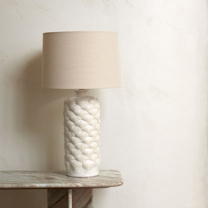 Amalfi Amara Table Lamp White &amp; Natural