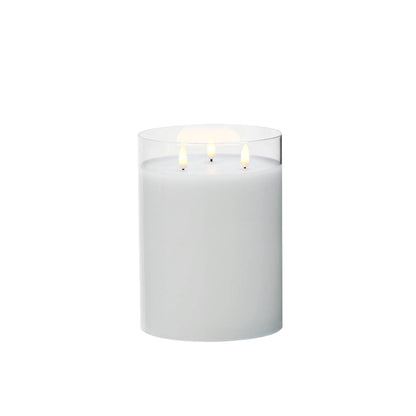 Rogue Glass Triflame Candle Clear