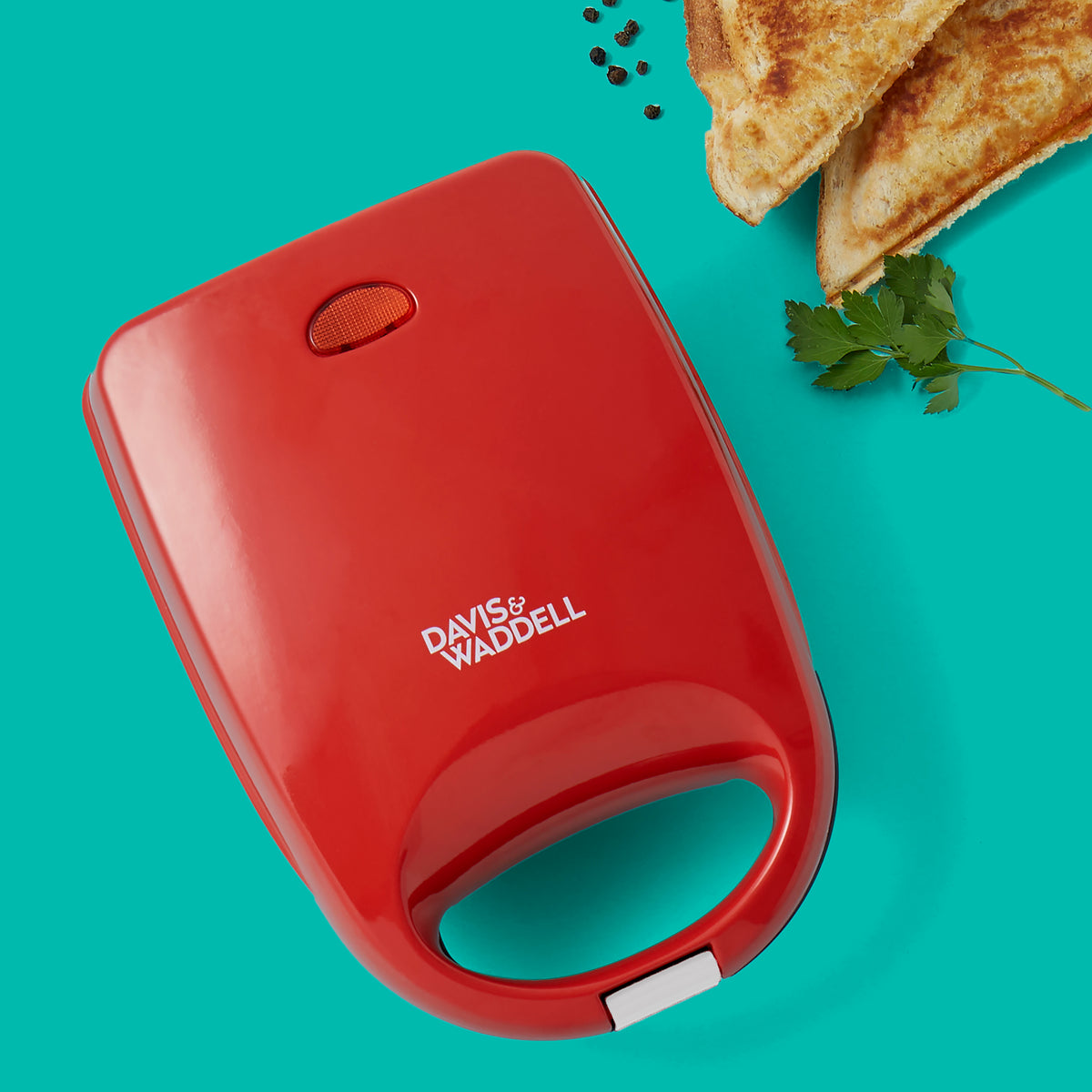 Davis &amp; Waddell Electric Mini Jaffle Maker Red