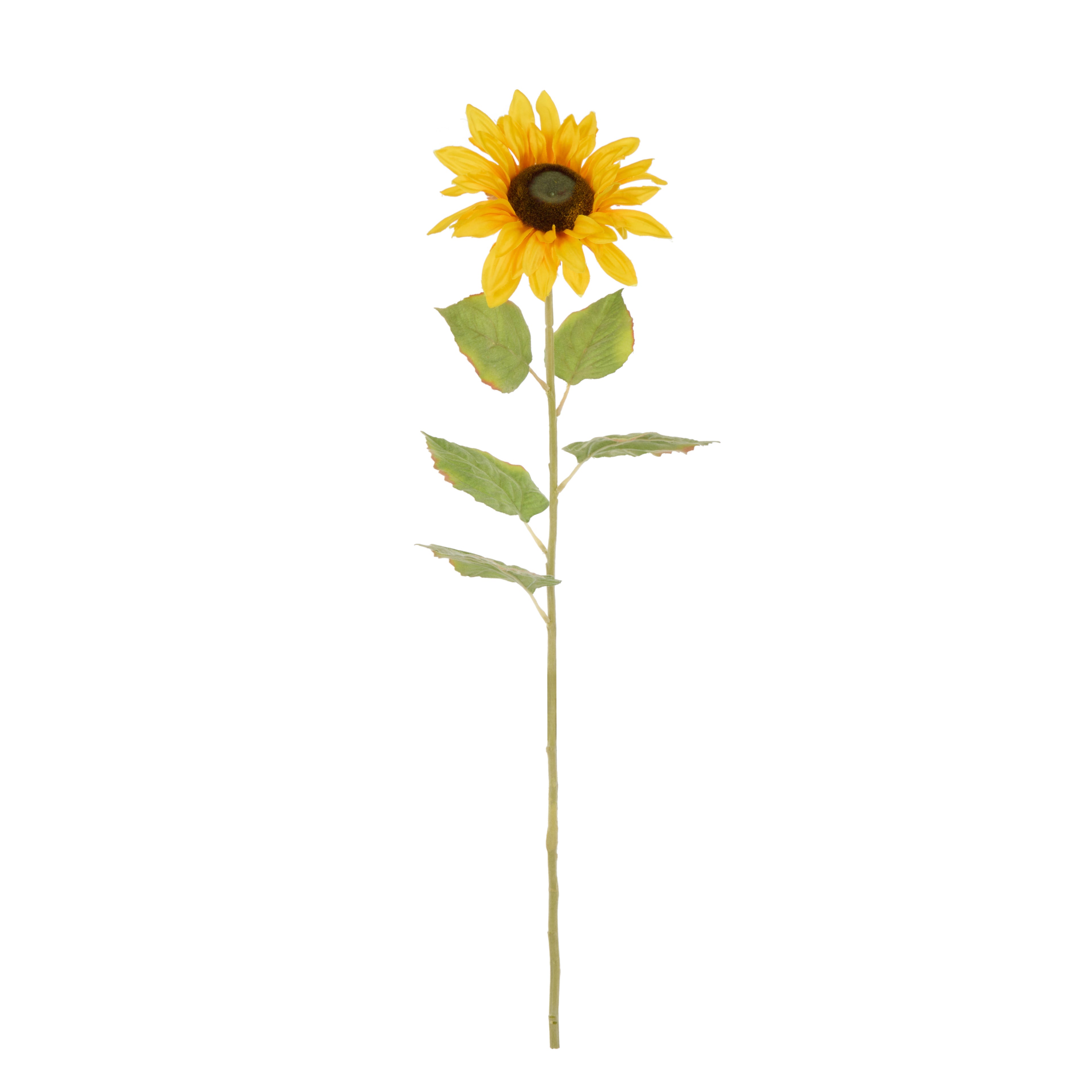 Faux Sunflower Stem | Yellow - 65cm