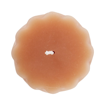 Amalfi Maisie Swirl Pillar Candle Nude