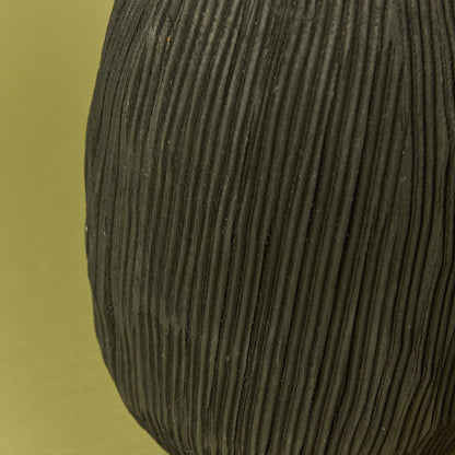 Dansk Textured Vase | Black - 25cm