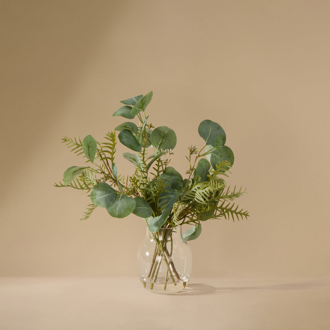 Faux Eucalyptus Pod Grevillea Mix - Adina Vase | Green - 36cm