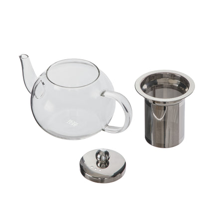 Leaf &amp; Bean GlassTeapot with Infuser Stainless Steel