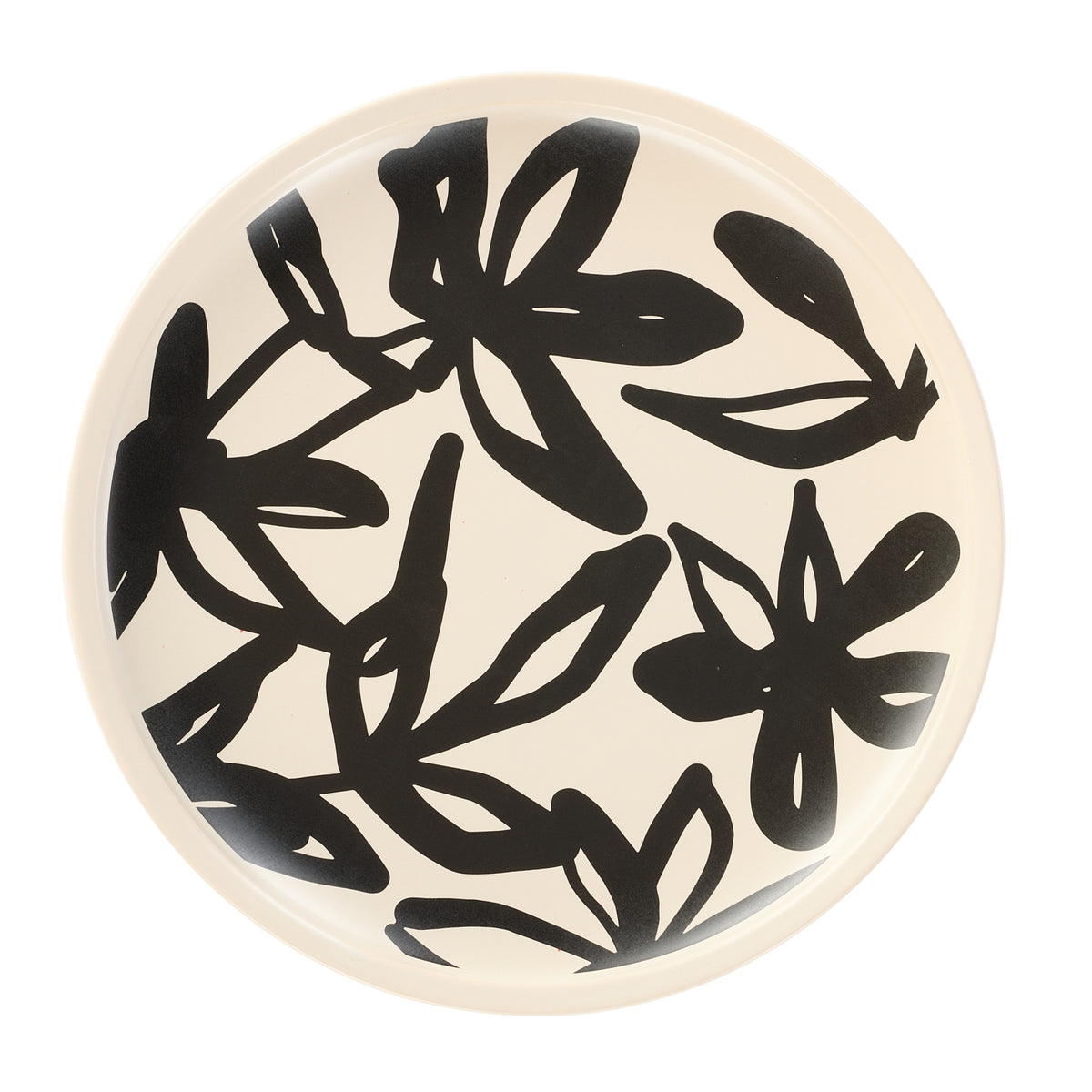 Leaf &amp; Bean Freya Mug &amp; Side Plate 2pcs Set Oat &amp; Black