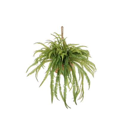 Faux Boston Fern - Laos Hanging  Planter | Green - 100cm